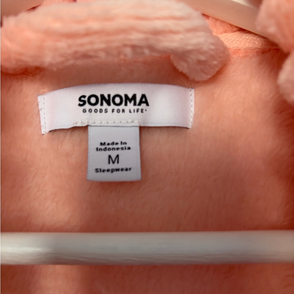 Kohl's Soft Peach Plush Robe - Picture 4 of 5